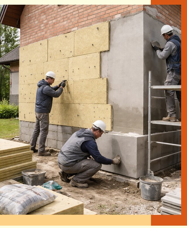 Утепление частного дома в Анжеро-Судженске под ключ от 7693 руб/м2 — недорого | ТепломастерНжр