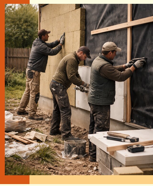Утепление дачного дома под ключ в Анжеро-Судженске