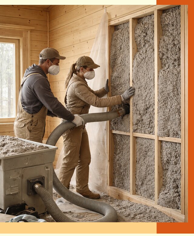 Утепление дачного дома эковатой в Анжеро-Судженске от 1487 руб./м2 — комплексно, ТепломастерНжр