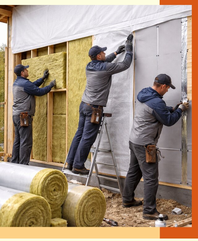 Утепление каркасного дома в Анжеро-Судженске от 4308 руб./м2 — профессионально | ТепломастерНжр