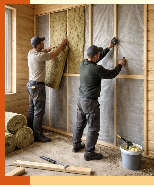 Утепление дома из минибруса в Анжеро-Судженске: комплексные теплоизоляционные работы