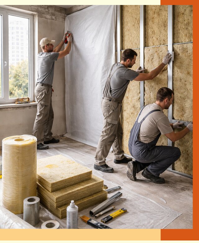 Утепление квартиры в Анжеро-Судженске от 4616 руб/м2 — утеплить квартиру изнутри и снаружи | ТепломастерНжр