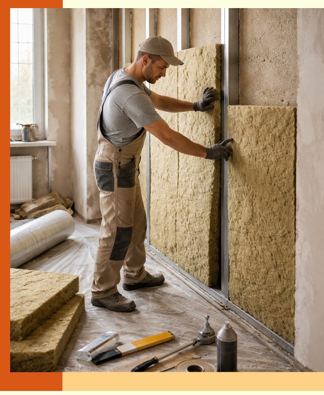 Утепление квартиры в Анжеро-Судженске — комплексная теплоизоляция стен и полов