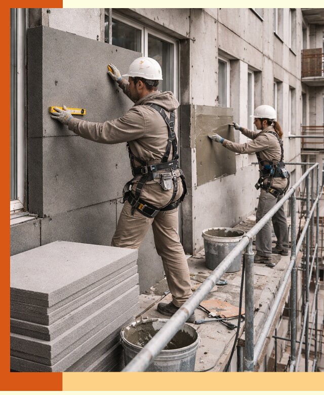 Утепление квартиры снаружи под ключ в Анжеро-Судженске