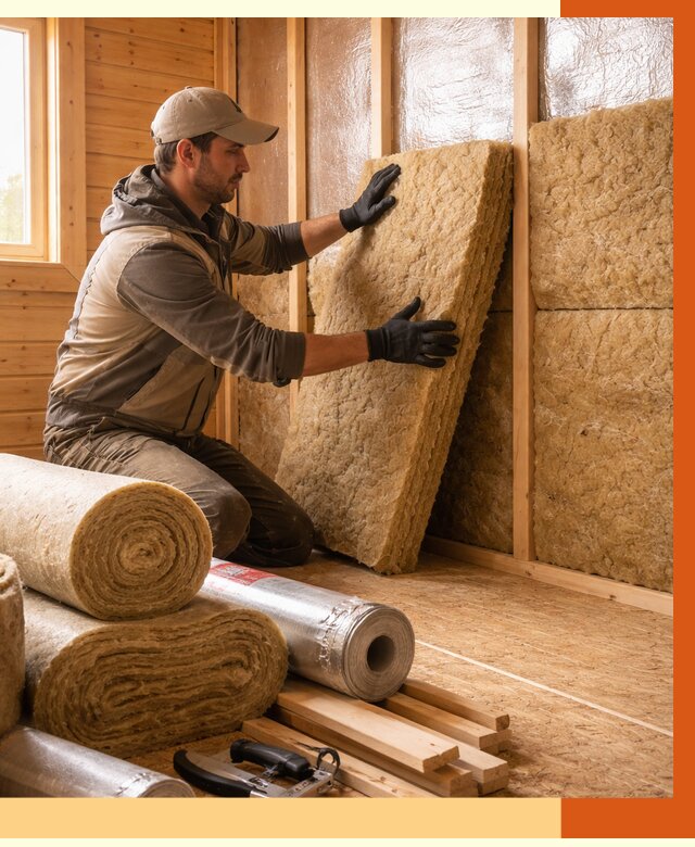 Утепление бани в Анжеро-Судженске под ключ от 4616 руб./м2 — утеплить потолок, пол и стены | ТепломастерНжр