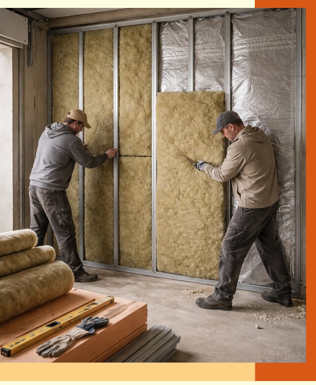 Утепление гаража изнутри в Анжеро-Судженске от 7693 руб/м2 — работы и цена | ТепломастерНжр