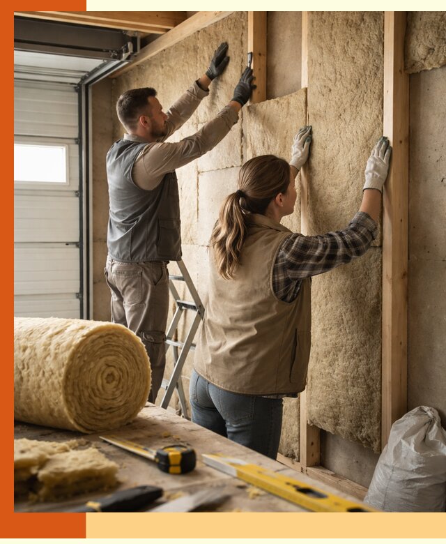 Утепление гаража изнутри в Анжеро-Судженске: быстро и надежно