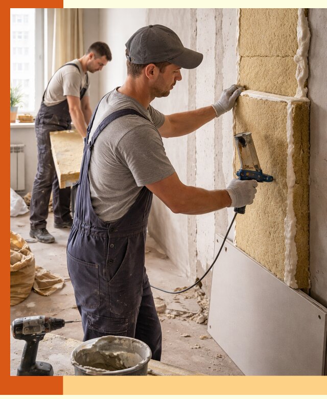 Утепление стен изнутри в Анжеро-Судженске — качественно и эффективно