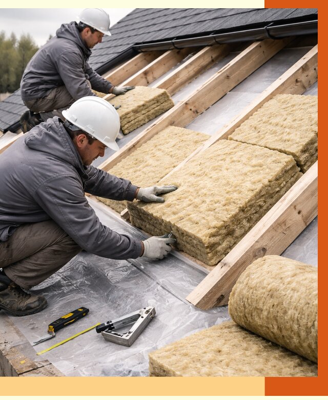 Утепление крыши в Анжеро-Судженске от 1898 руб./м2 — комплексное утепление кровли | ТепломастерНжр