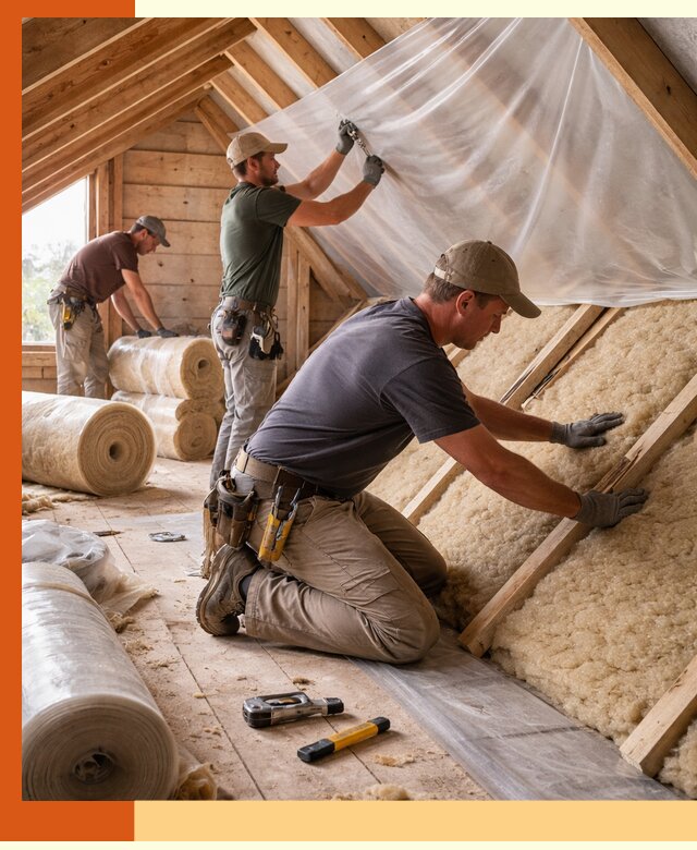 Утепление крыши изнутри в Анжеро-Судженске: профессионально и надежно