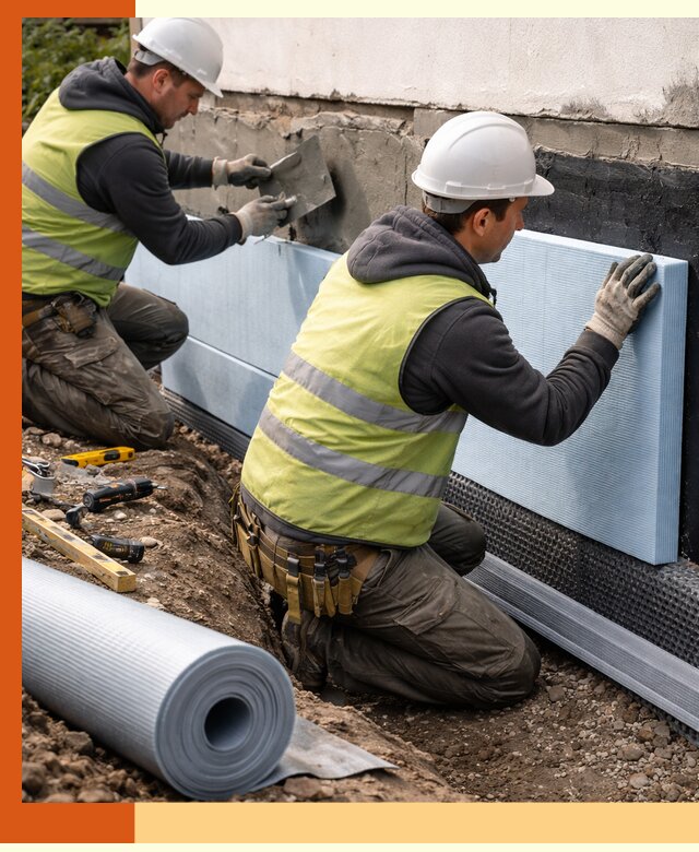 Утепление фундамента снаружи в Анжеро-Судженске — профессиональная теплоизоляция