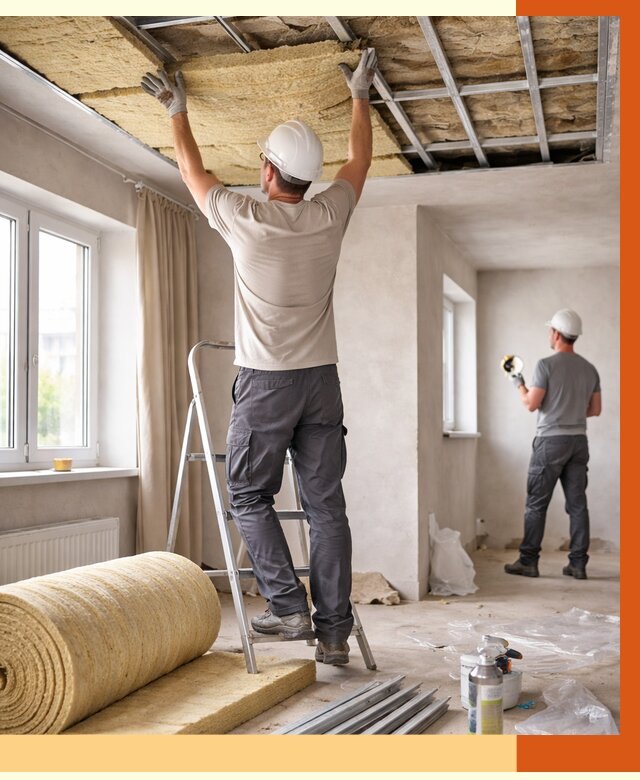 Утепление потолка в частном доме в Анжеро-Судженске от 974 руб./м² — работы под ключ | ТепломастерНжр