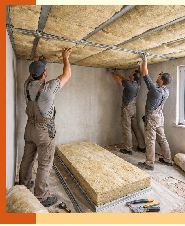 Утепление потолка в Анжеро-Судженске — тепло и без сквозняков