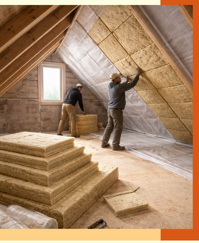 Утепление мансарды в Анжеро-Судженске от 2564 руб/м2 — комплексно и под ключ | ТепломастерНжр