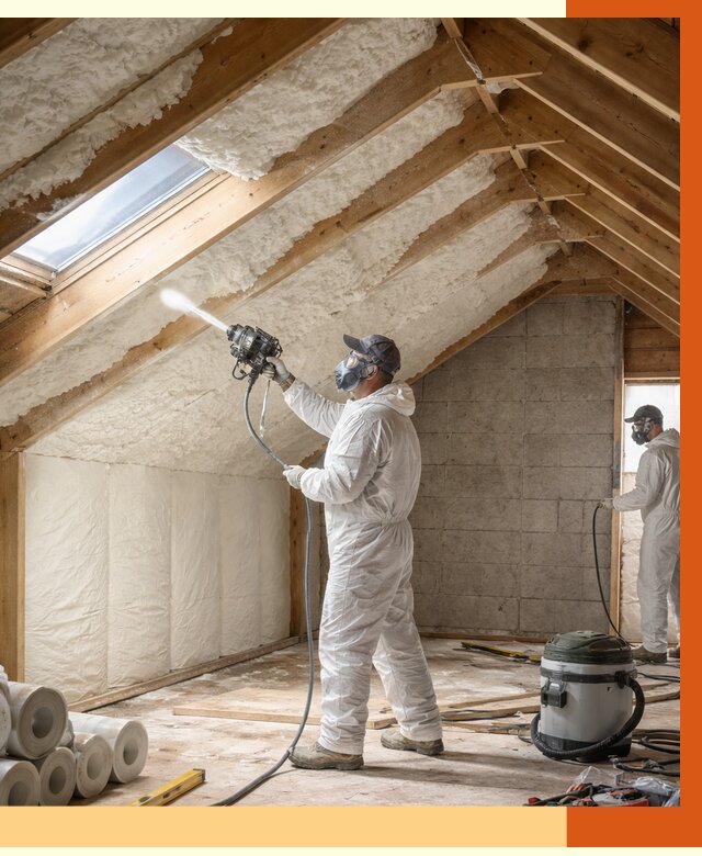 Утепление мансарды ППУ в Анжеро-Судженске от 2821 руб./м² — заказать под ключ | ТепломастерНжр