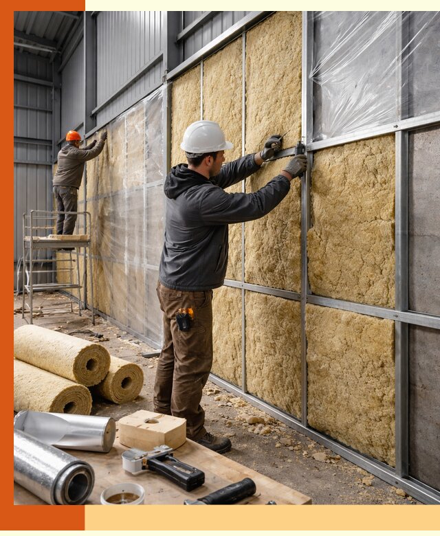 Утепление ангара в Анжеро-Судженске — профессиональная теплоизоляция помещений