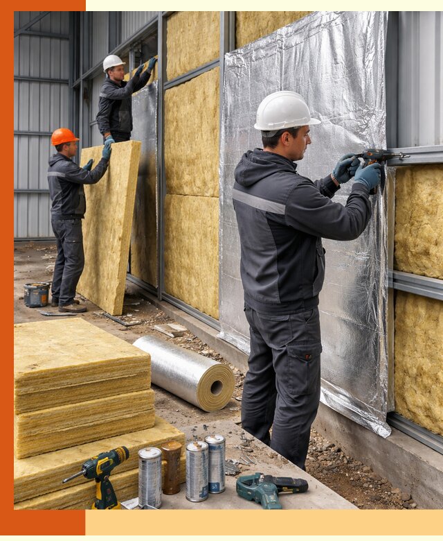 Утепление металлического ангара профессионально в Анжеро-Судженске