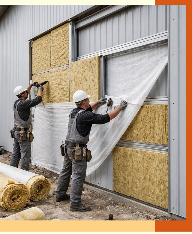 Утепление металлического склада в Анжеро-Судженске от 4616 руб/м2 — комплексное утепление под ключ | ТепломастерНжр