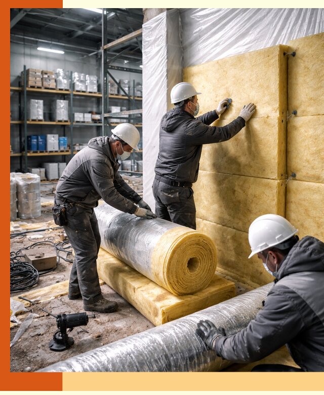 Утепление склада химсырья в Анжеро-Судженске: безопасная и эффективная изоляция