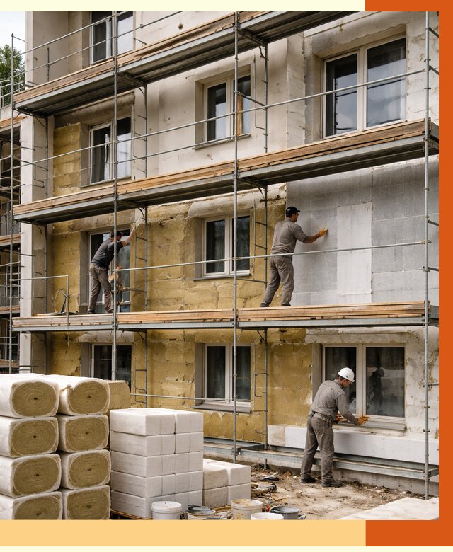 Утепление гостиницы в Анжеро-Судженске от 7385 руб./м2 — комплексно, ППУ, под ключ | ТепломастерНжр