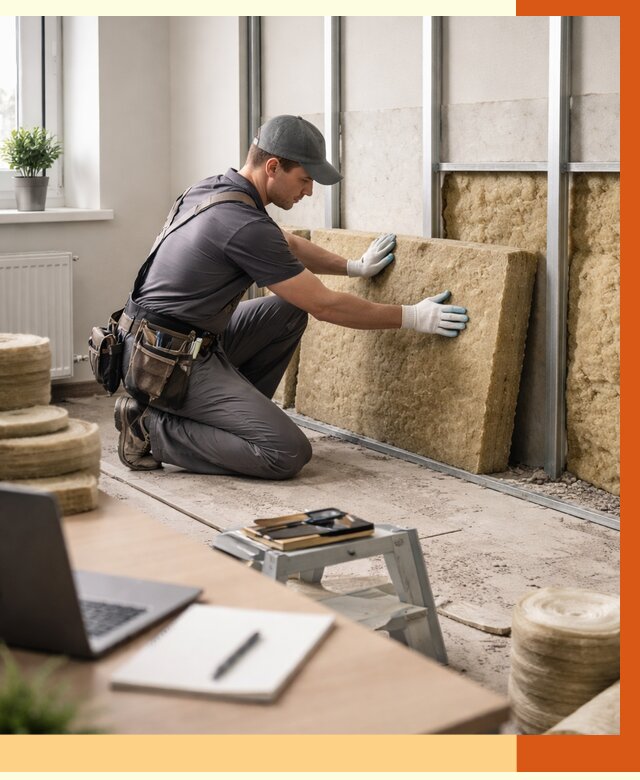 Утепление офиса в Анжеро-Судженске от 4616 руб/м2 — комплексное утепление офиса под ключ | ТепломастерНжр