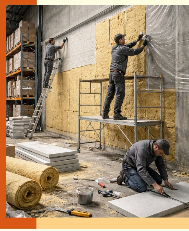 Утепление холодного склада под ключ в Анжеро-Судженске