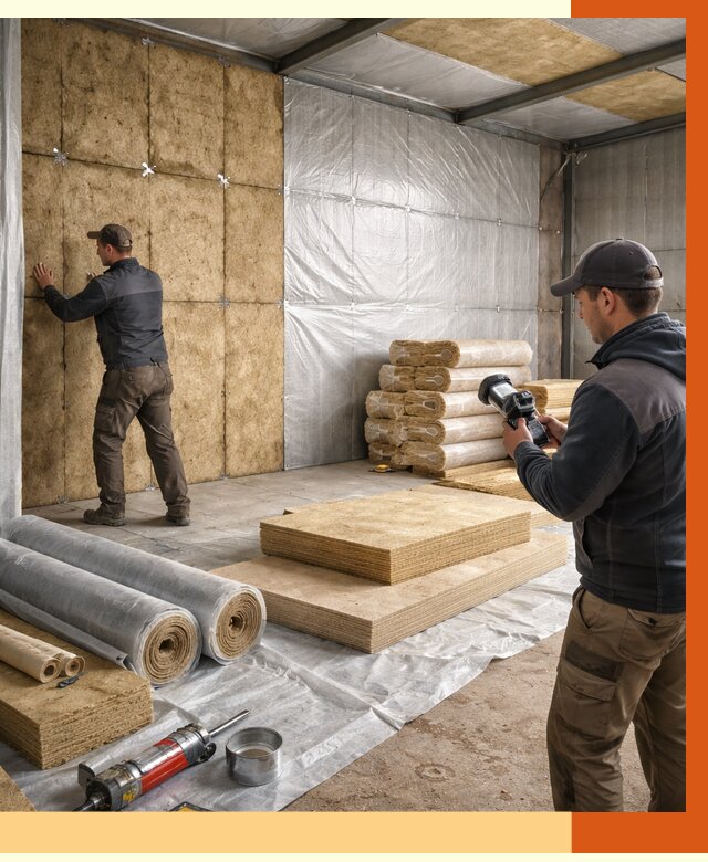 Утепление теплого склада в Анжеро-Судженске под ключ от 11796 руб/м² | ТепломастерНжр