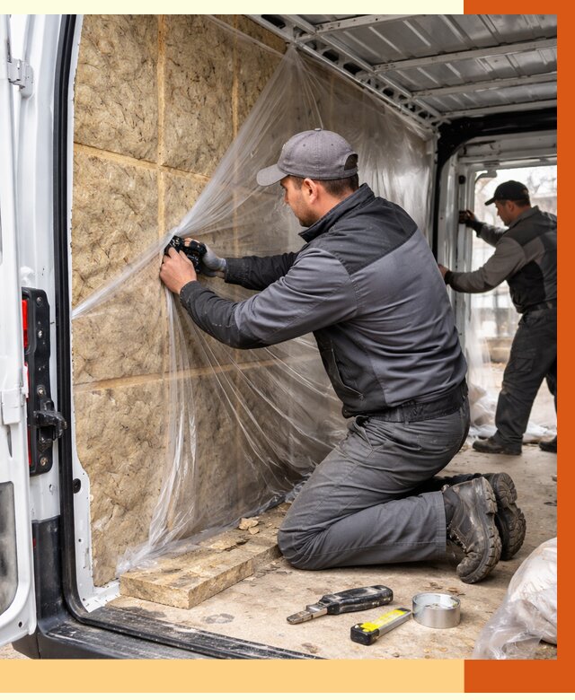 Утепление фургона в Анжеро-Судженске от 16924 руб/м2 — утепление фургона ППУ и кузова | ТепломастерНжр