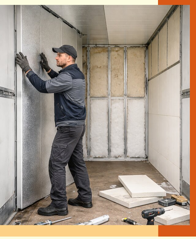 Утепление холодильного кузова в Анжеро-Судженске от 13847 руб. под ключ | ТепломастерНжр