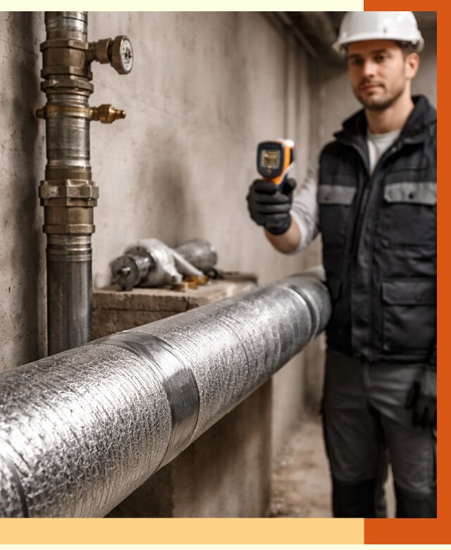 Утепление труб водоснабжения в Анжеро-Судженске от 8718 руб. за м² — услуги ТепломастерНжр