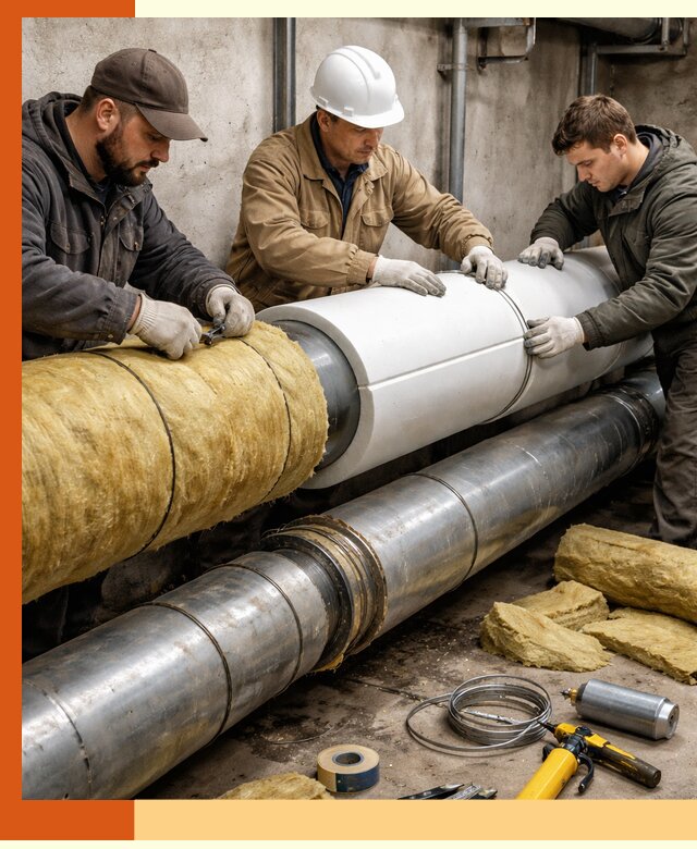 Утепление трубопровода в Анжеро-Судженске с гарантией энергоэффективности