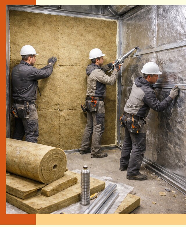 Утепление венткамеры в Анжеро-Судженске — качественная теплоизоляция и шумопоглощение