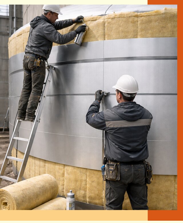 Утепление цистерны в Анжеро-Судженске пенополиуретаном от 14873 руб. под ключ | ТепломастерНжр