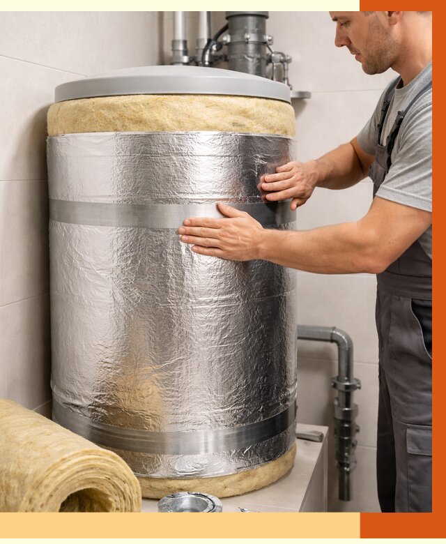 Утепление бойлера в Анжеро-Судженске от 4616 руб. под ключ | Утепление ППУ | ТепломастерНжр