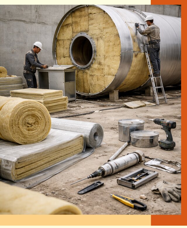 Утепление резервуара с топливом в Анжеро-Судженске от 28207 руб. под ключ | ТепломастерНжр