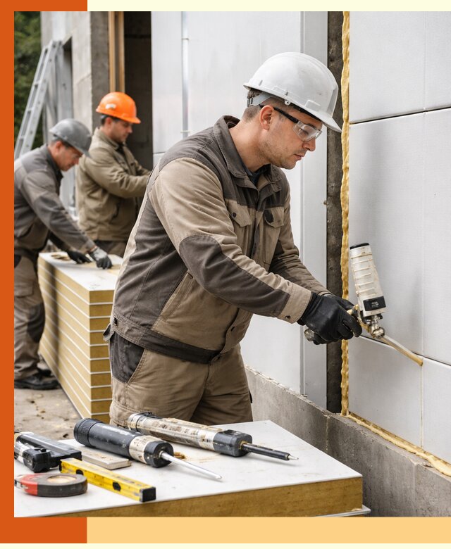 Утепление сэндвич-панелей пенополиуретаном в Анжеро-Судженске