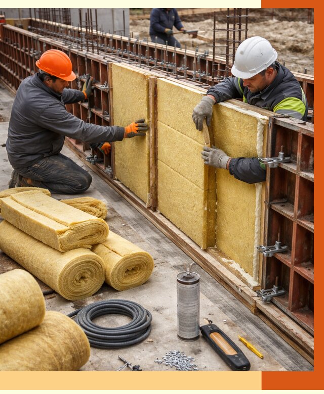 Теплоизоляция опалубки в Анжеро-Судженске от 7385 руб. за м2 — услуги и монтаж | ТепломастерНжр