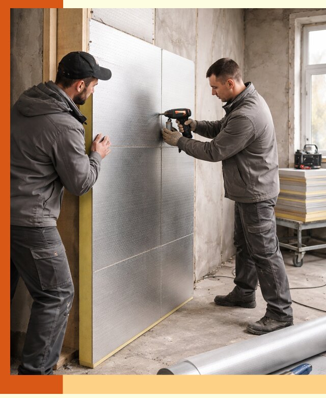 Утепление PIR панелями домов и зданий в Анжеро-Судженске