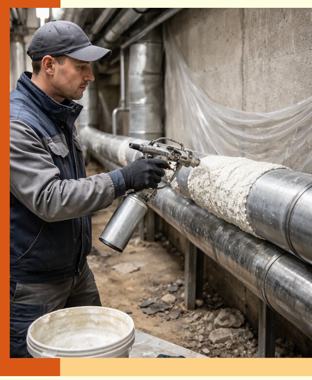 Утепление труб жидкой теплоизоляцией в Анжеро-Судженске