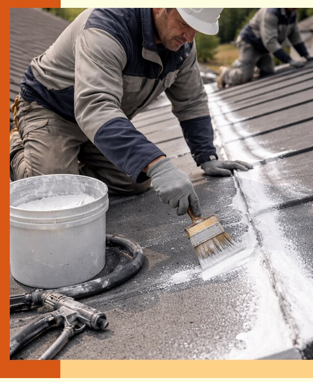 Утепление кровли жидкой теплоизоляцией в Анжеро-Судженске