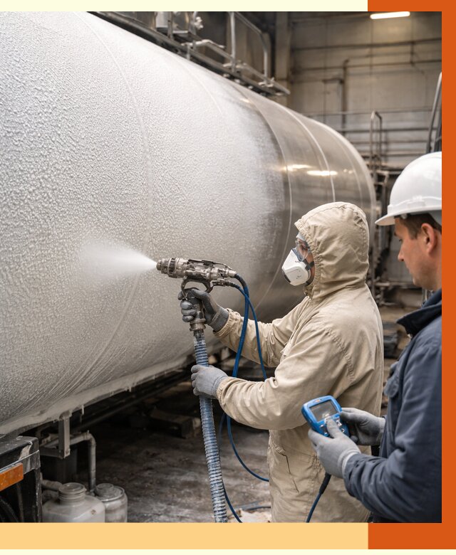 Утепление автоцистерны жидкой теплоизоляцией в Анжеро-Судженске от 14873 руб. под ключ | ТепломастерНжр