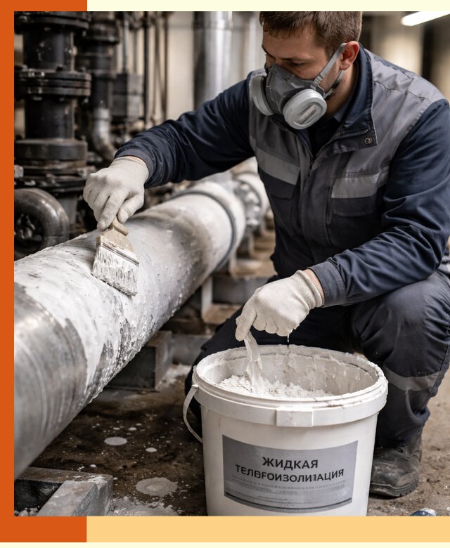 Утепление оборудования жидкой теплоизоляцией в Анжеро-Судженске