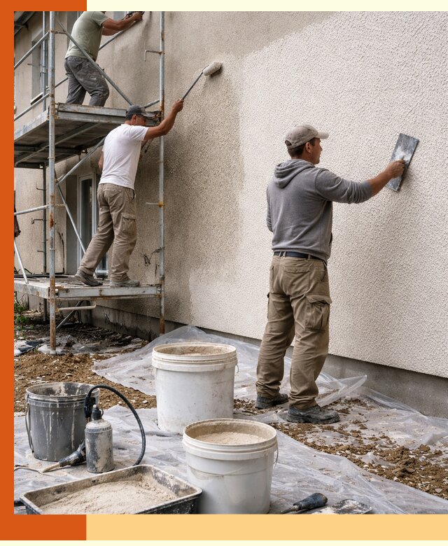 Утепление фасада жидкой пробкой в Анжеро-Судженске