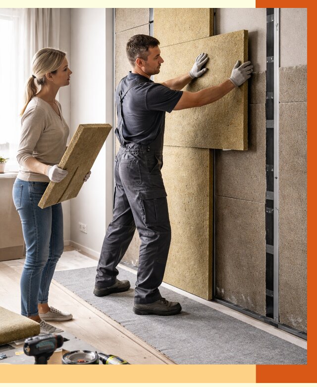 Профессиональная шумоизоляция квартиры в Анжеро-Судженске от 7693 руб. за м2 | ТепломастерНжр