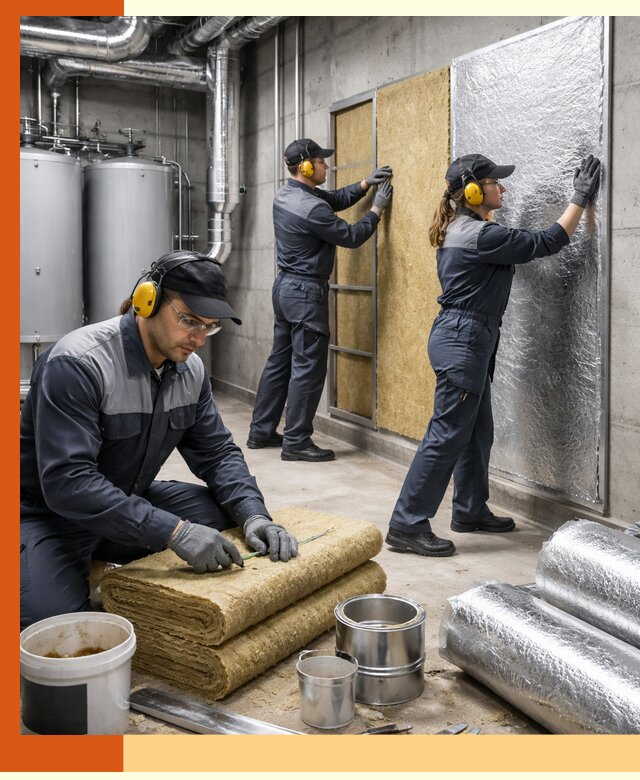 Шумоизоляция котельной в Анжеро-Судженске: профессиональный монтаж и материалы