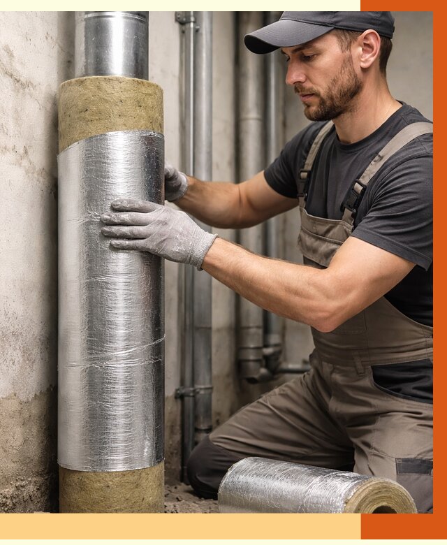 Шумоизоляция труб в Анжеро-Судженске от 1231 руб. — шумоподавление и звукоизоляция труб | ТепломастерНжр