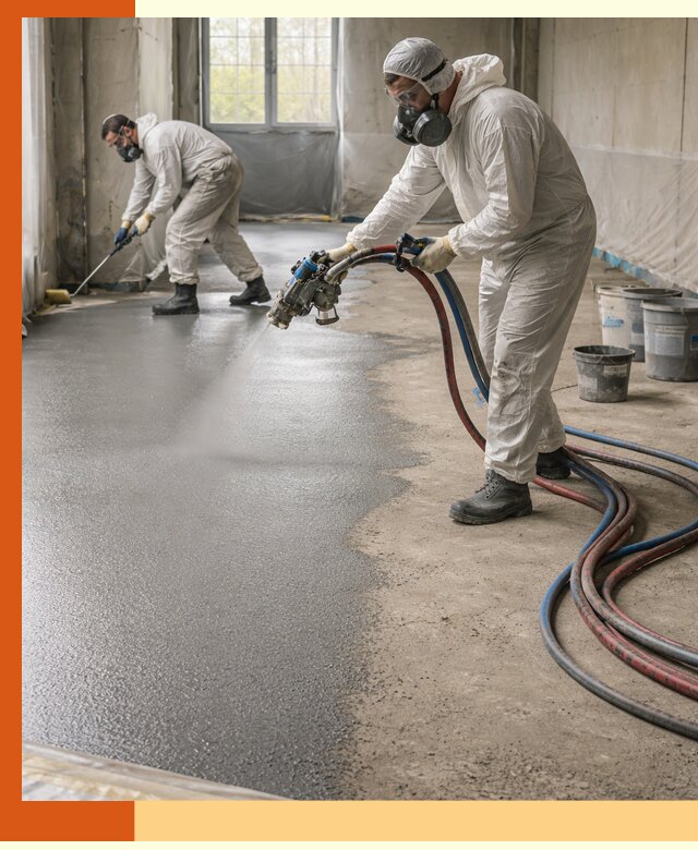 Гидроизоляция полимочевиной полов и конструкций в Анжеро-Судженске