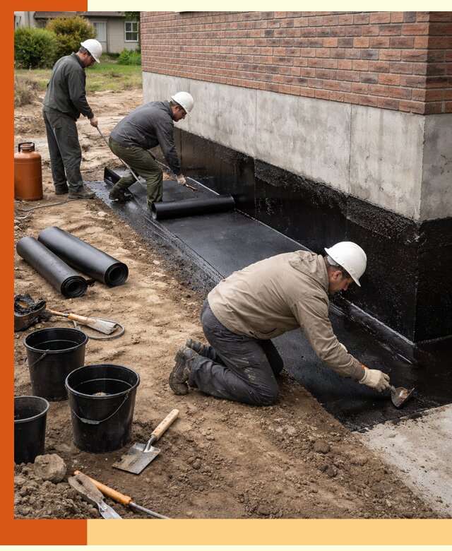 Гидроизоляция фундамента в Анжеро-Судженске: надежная защита строений