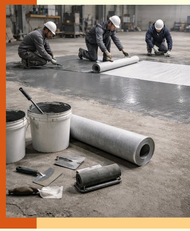 Гидроизоляция промышленного пола в Анжеро-Судженске — защита и долговечность