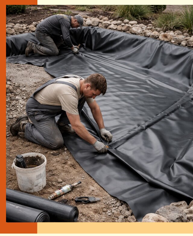 Гидроизоляция пруда в Анжеро-Судженске: надежная защита и герметизация